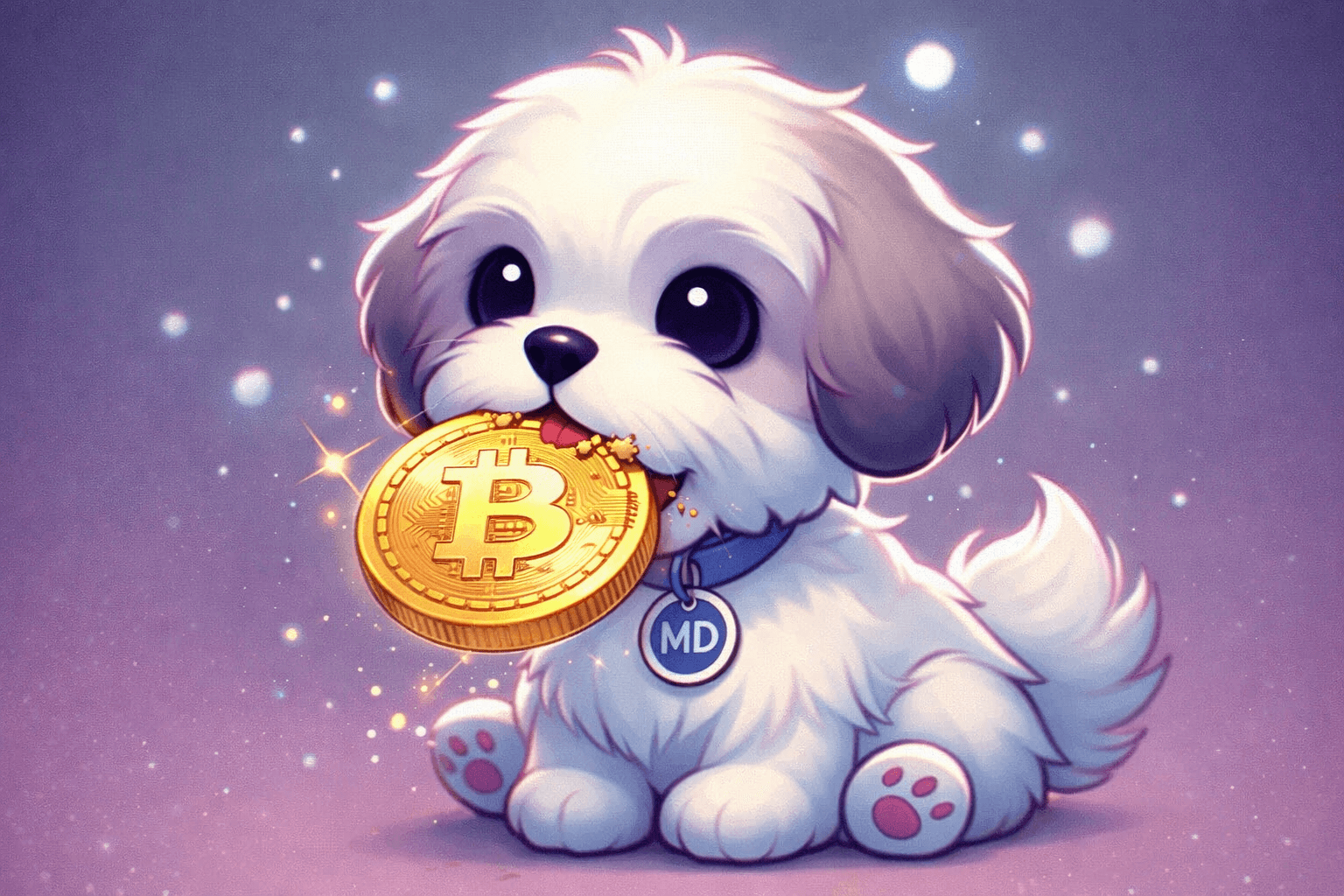MicroDOGE mascot logo